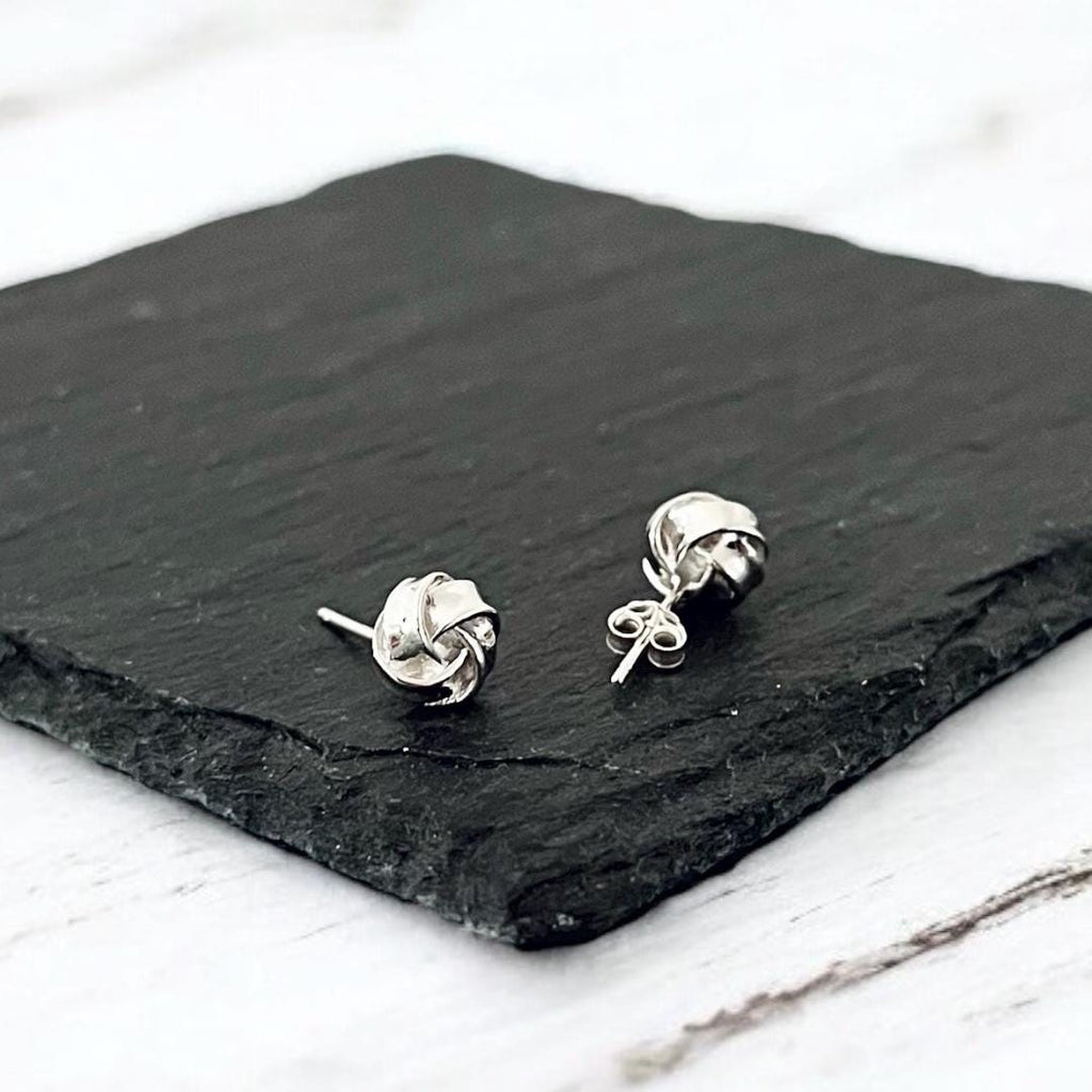 Sterling Silver Knot Stud Earrings: Elegant Everyday Jewellery