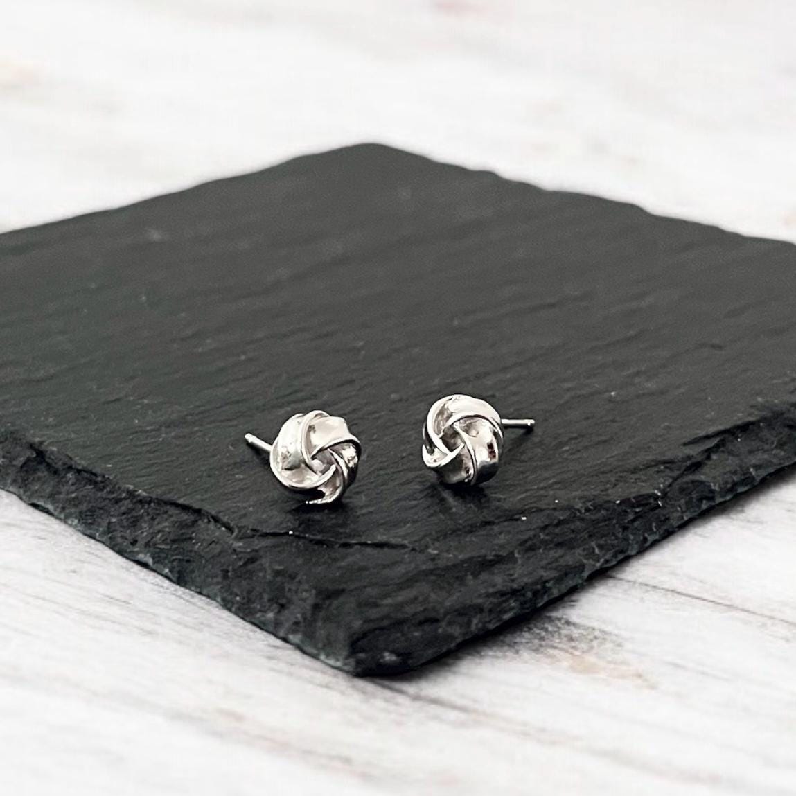 Sterling Silver Knot Stud Earrings: Elegant Everyday Jewellery