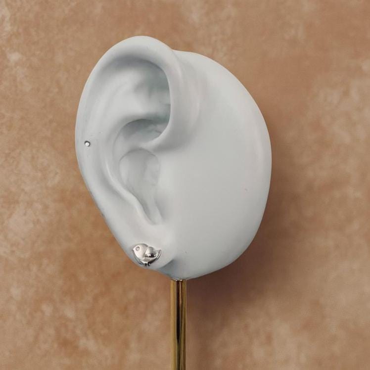 Sterling Silver Love Bird Stud Earrings: Nature-Inspired Jewellery