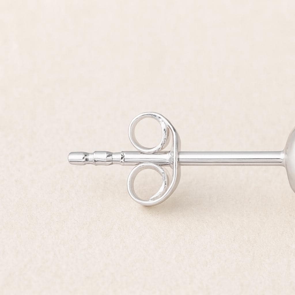 Sterling Silver Tiny Mushroom Stud Earrings: Dainty Woodland Design